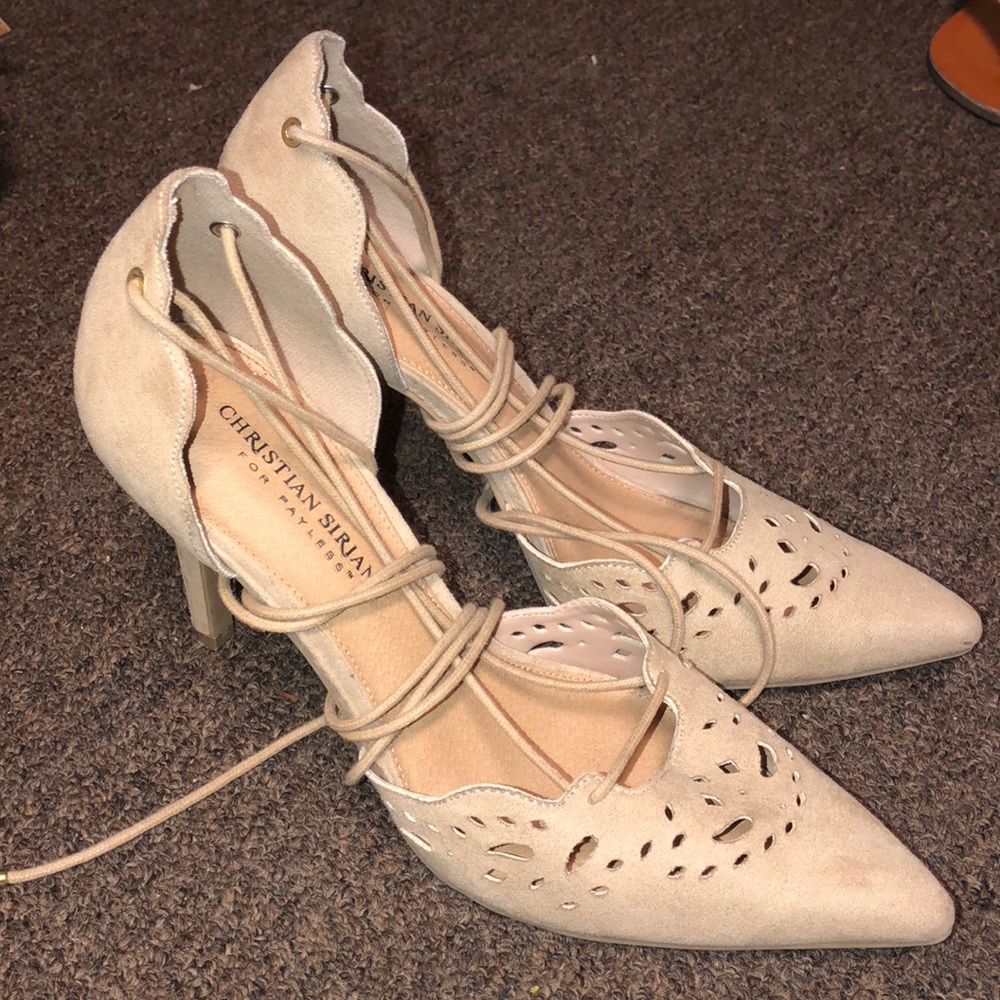 lace up heels